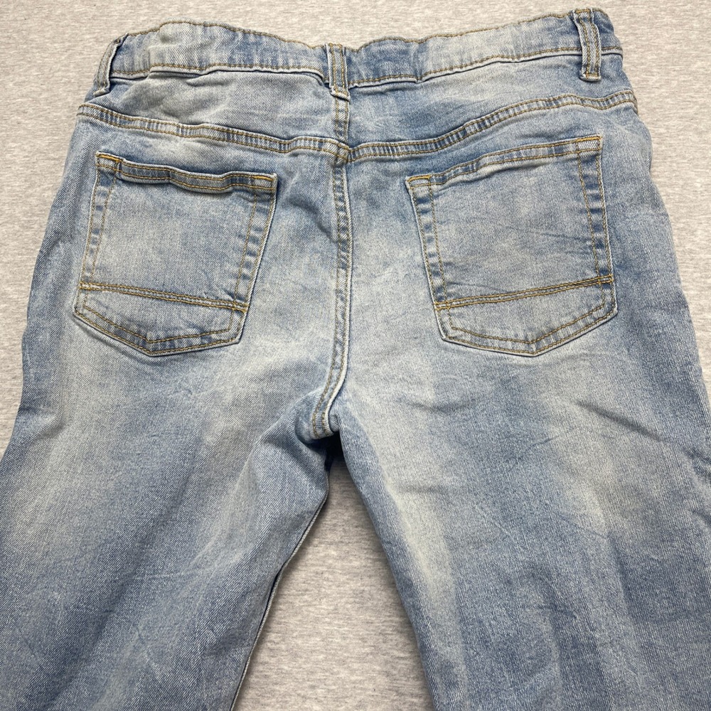 Cat & Jack Jeans Kids 14 Husky Straight Light Blue Stretch EUC - Picture 6 of 9